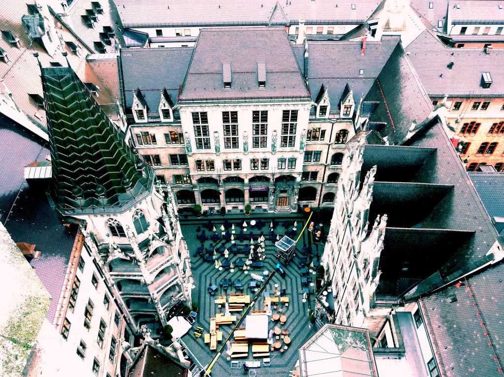 View into a Munich courtyard
